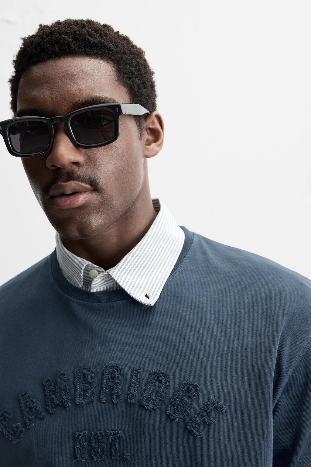 CAMBRIDGE© EMBOSSED TEXT T-SHIRT - Image 6