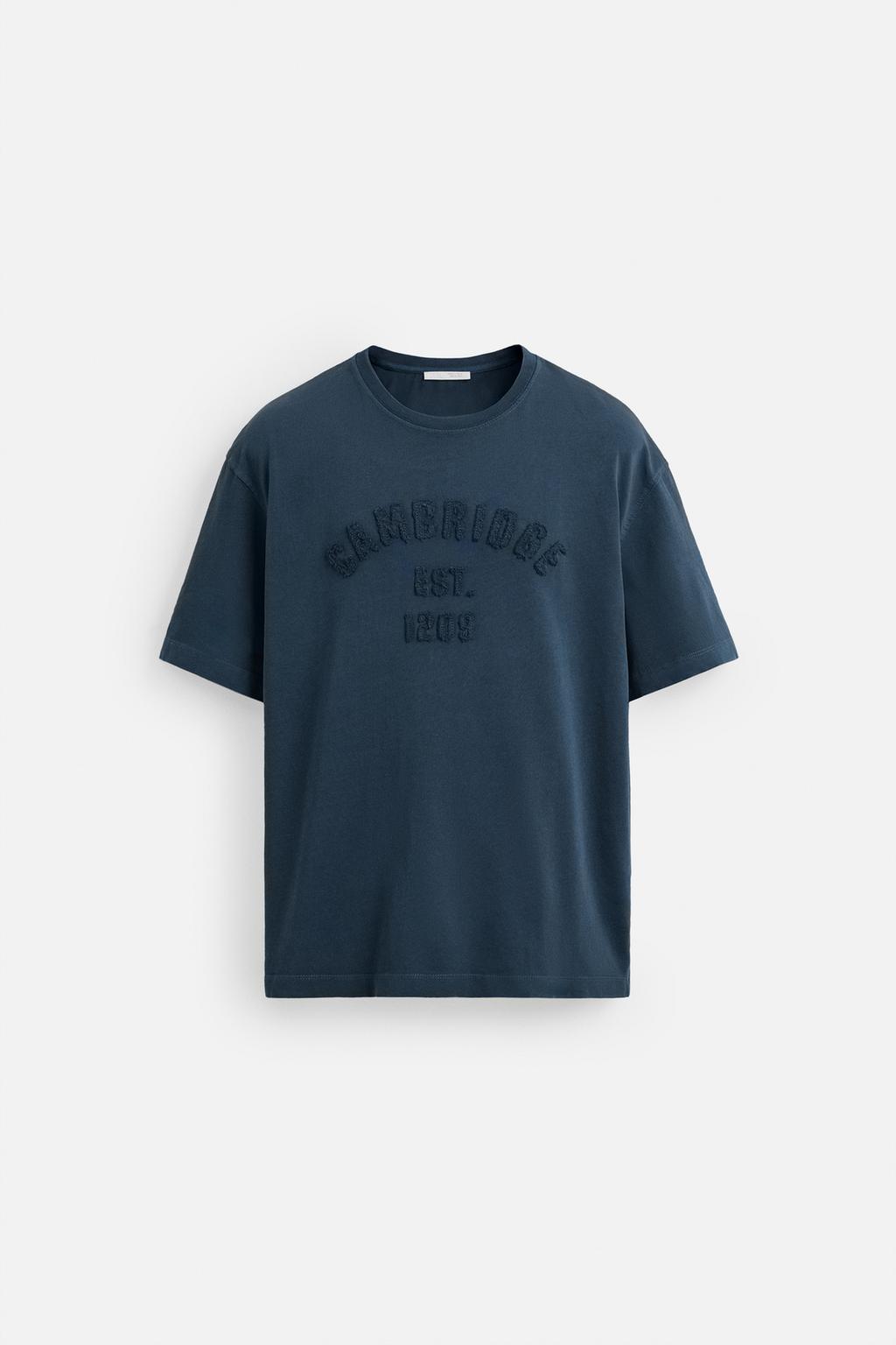CAMBRIDGE© EMBOSSED TEXT T-SHIRT - Image 7