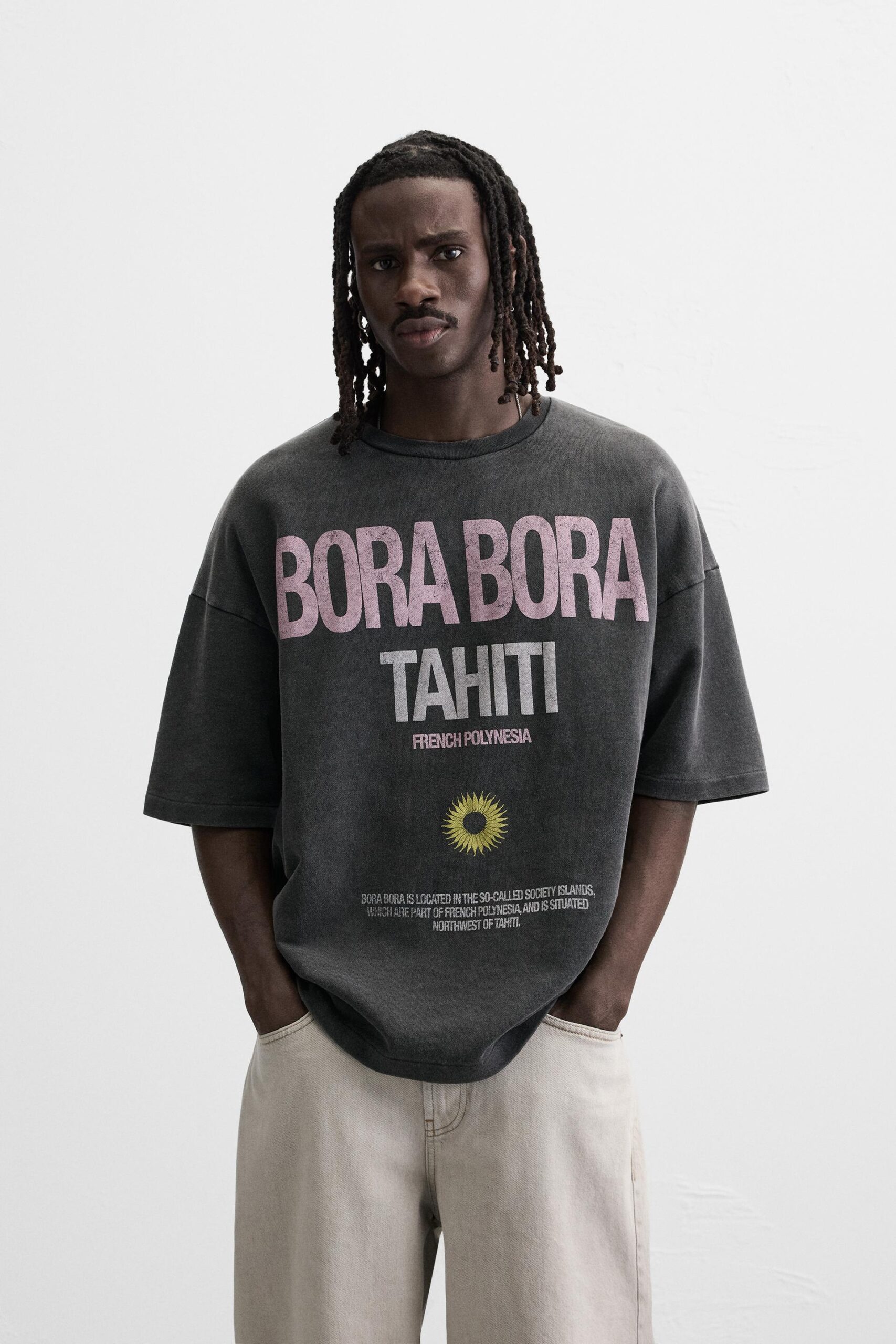 WASHED SLOGAN SWEATSHIRT - Image 2