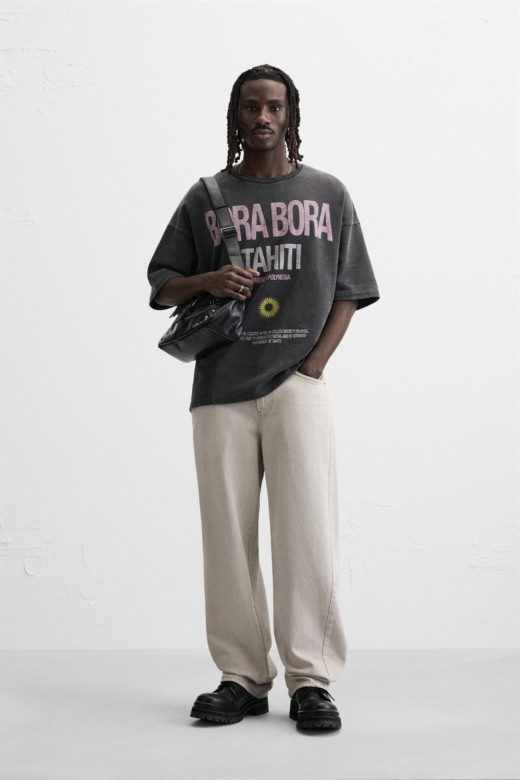 WASHED SLOGAN SWEATSHIRT