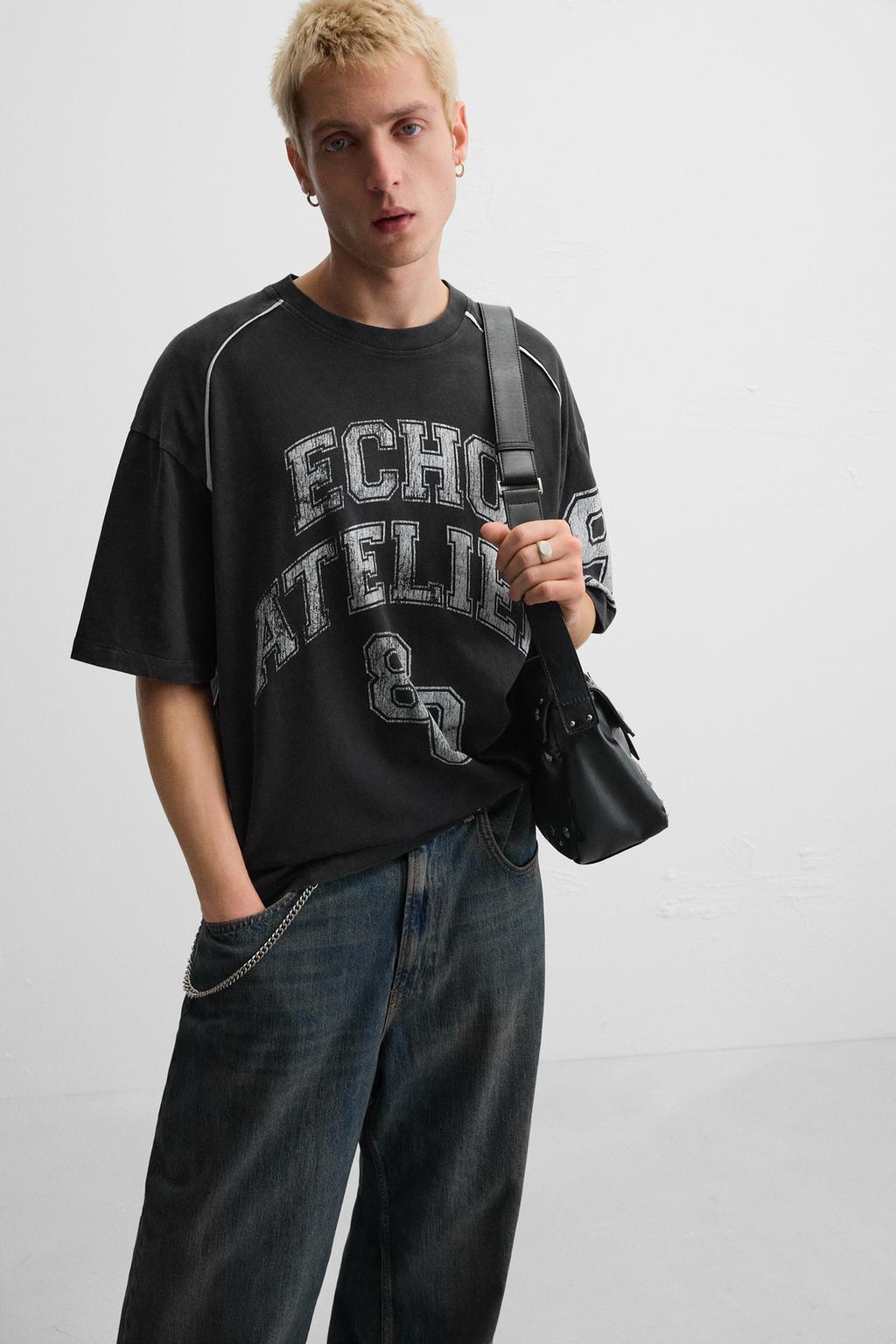 FADED AMERICAN FOOTBALL T-SHIRT - Image 5