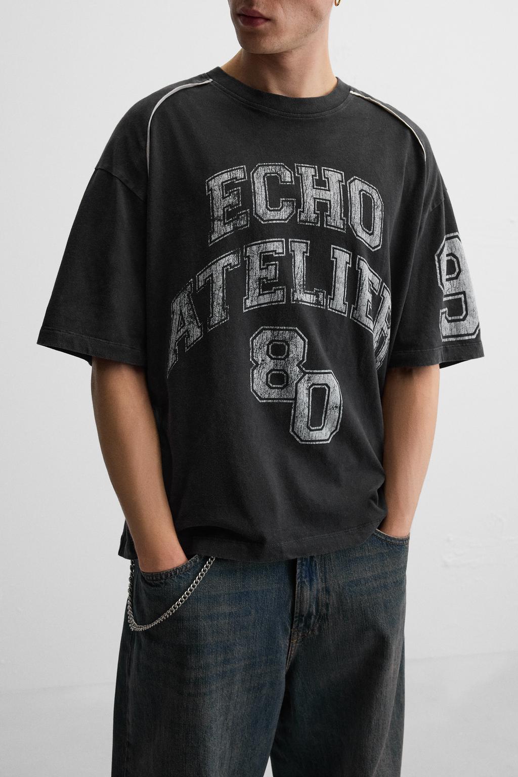 FADED AMERICAN FOOTBALL T-SHIRT - Image 6